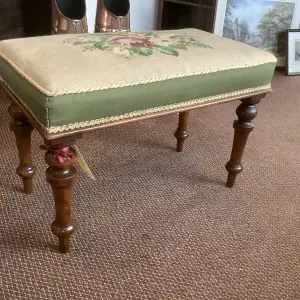 TAPESTRY TOPPED STOOL